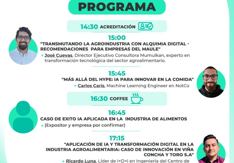 Maule Alimenta y Corfo inauguran 10° Semana de la Agroindustria con enfoque en inteligencia artificial y economía circular