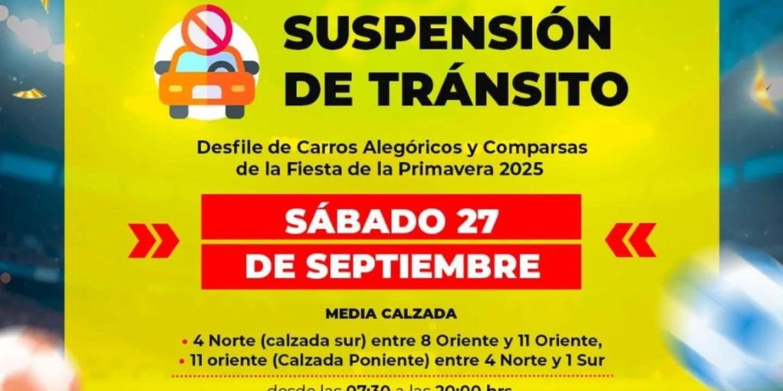 Fiesta de la Primavera en Talca obliga cortes de tránsito masivos este sábado